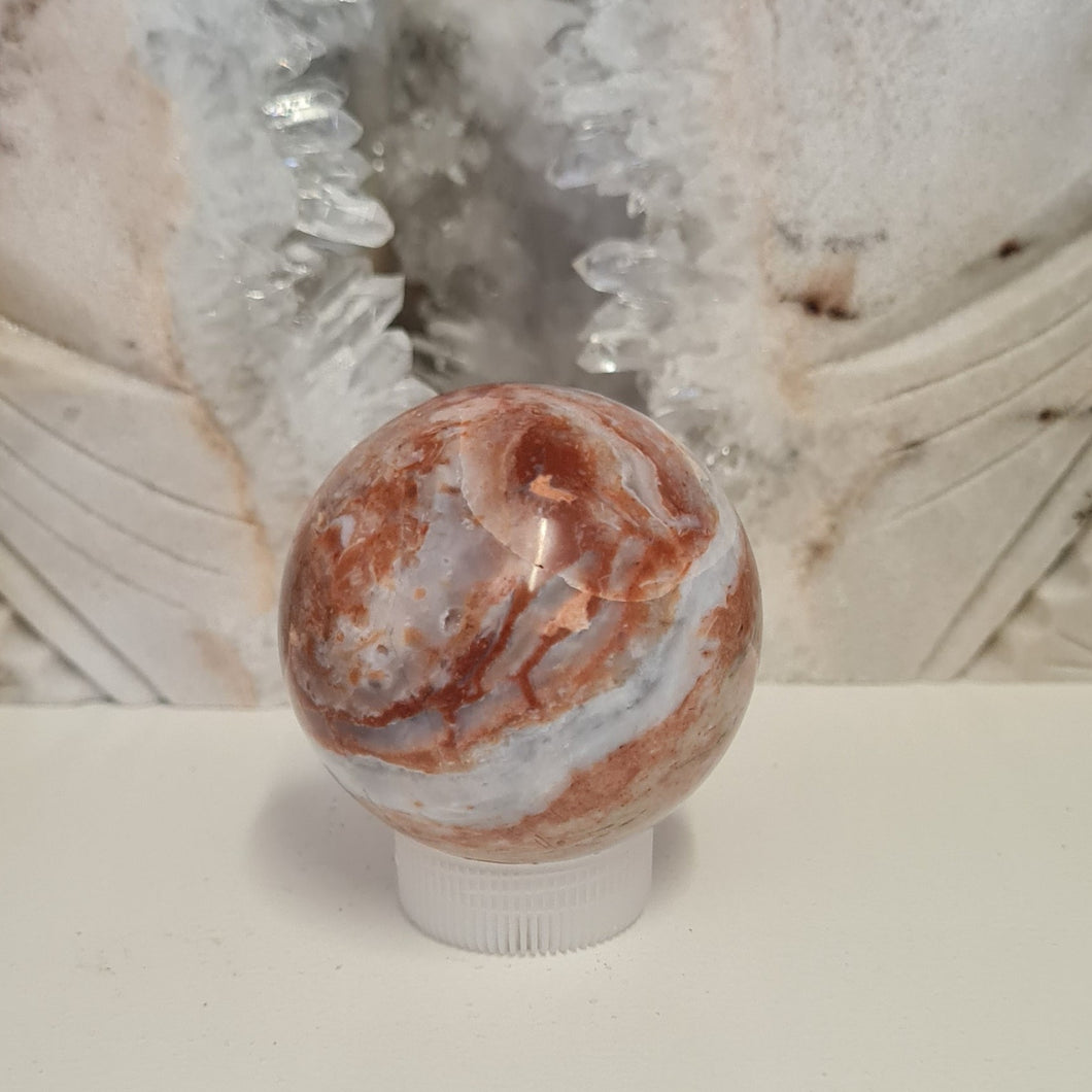 Red Chalcedony Sphere