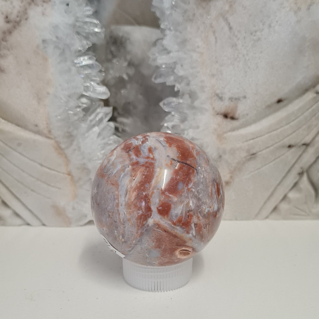 Red Chalcedony Sphere