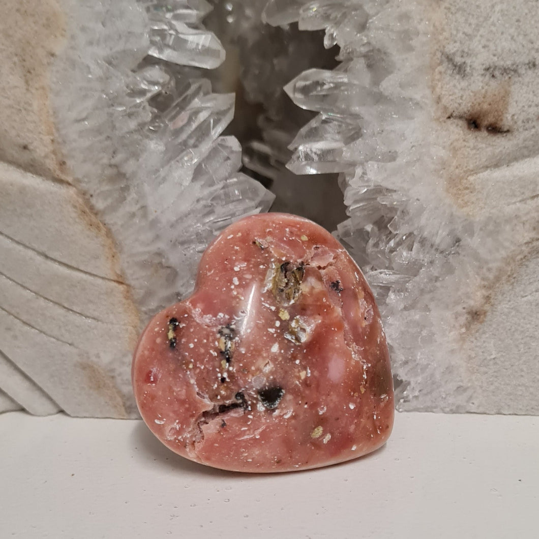 Pink Opal Heart