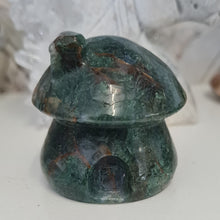 Load image into Gallery viewer, Moss Agate Mushroom House
