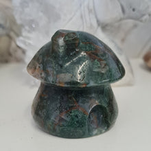 Load image into Gallery viewer, Moss Agate Mushroom House
