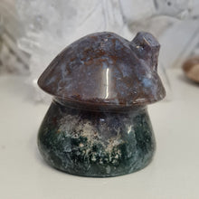 Load image into Gallery viewer, Moss Agate Mushroom House
