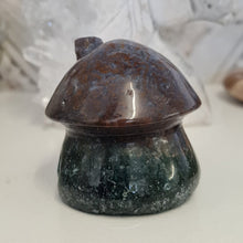 Load image into Gallery viewer, Moss Agate Mushroom House
