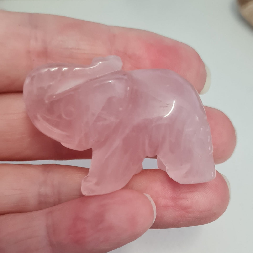 Rose Quartz Elephant