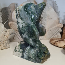 Load image into Gallery viewer, Moss Agate Dolphin
