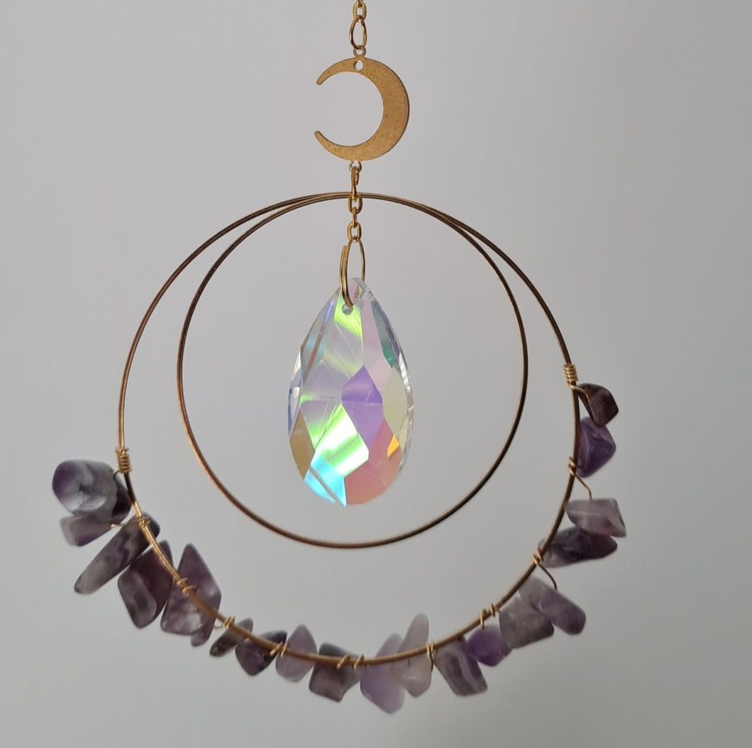 Crystal Suncatcher - Amethyst